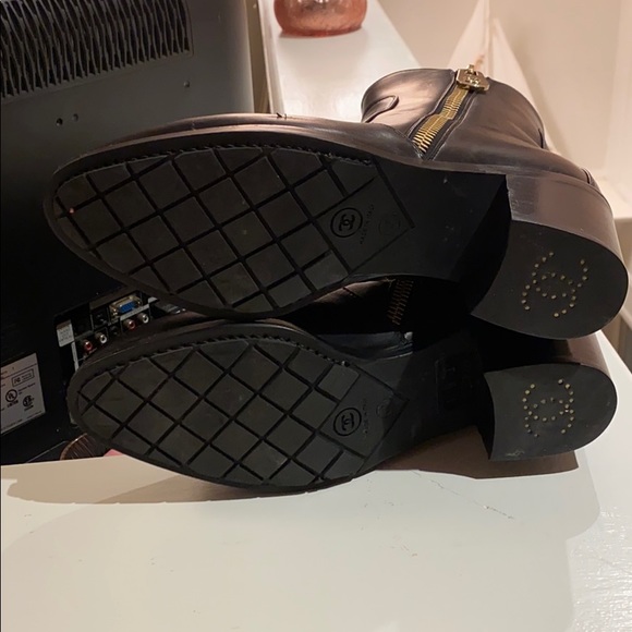 Chanel calf skin Booties with double zip - Picture 10 of 16